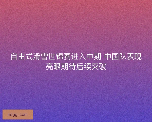 自由式滑雪世锦赛进入中期 中国队表现亮眼期待后续突破